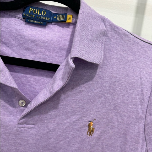 Polo Ralph Lauren Other - EUC Polo Ralph Lauren Soft Cotton Polo Shirt Slim Fit  - Size M - Pastel Heather